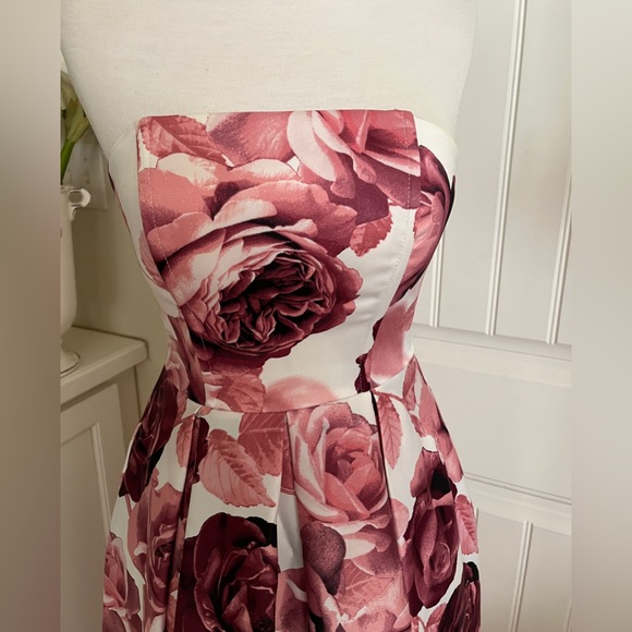 Speechless Extrordinary Hi Lo Floral Purple Pink 3-D Ballgown with Pockets - Picture 8 of 16